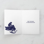 Carte Motoneige et montages message personnalisé (Intérieur)