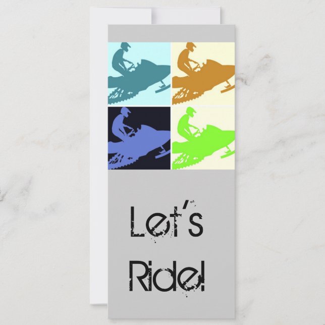 Carte Motoneige / On roule ! (Devant)