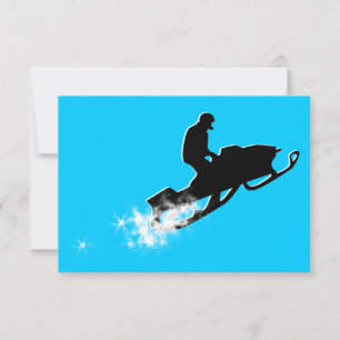 Carte motoneige : piste en poudre