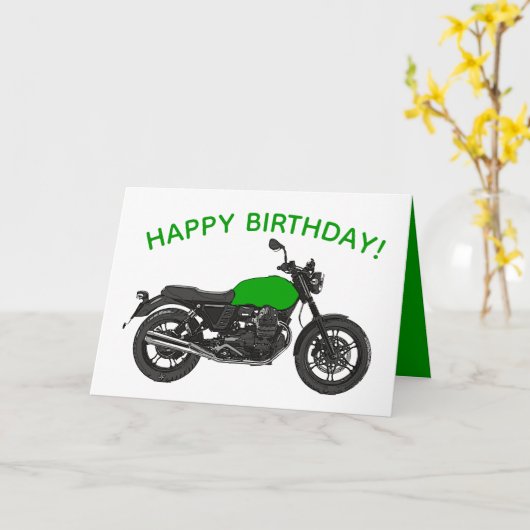 Carte Motorcycle (Fleur jaune)