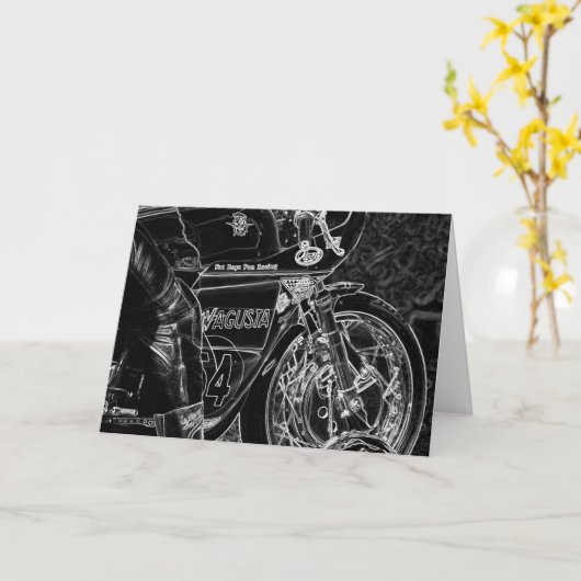 Carte Motorcycle 1 gca (Fleur jaune)