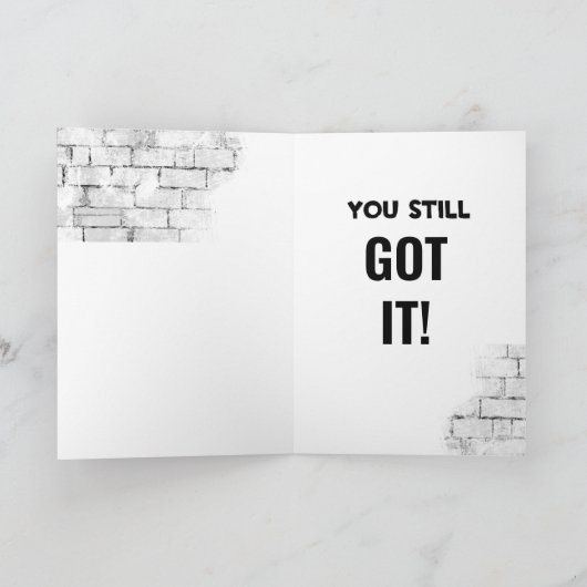 Carte Motorcycle 'Birthday 40th Still Got It (Intérieur)