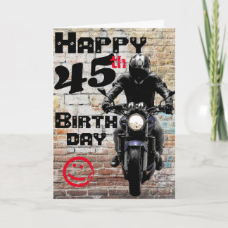 Carte Motorcycle Birthday 45th Still Got It Custom