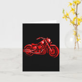 Carte Motorcycle Heart Biker Valentines Day Rider Couple (Fleur jaune)