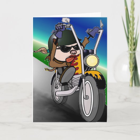 Carte Motorcycle Lady (Devant)