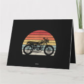 Carte Motorcycle vintage (Dos)