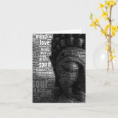 Carte Mots bouddhistes de sagesse (Fleur jaune)