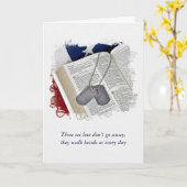 Carte Mots clés Chien Militaire sur Psaume 23 (Fleur jaune)