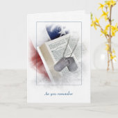 Carte Mots clés Chien Militaire sur Psaume 23 Sympathie (Fleur jaune)