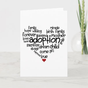 Carte Mots d'adoption