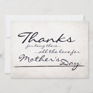 Carte Mots d'amour pour la fête des mères avec gratitude