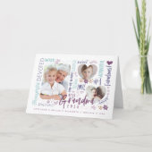 Carte Mots de la meilleure grand-mère jamais n'importe q (Devant)