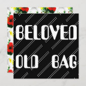 CARTE MOTS DE SAC ANCIEN TEXTE FUNNY (Devant / Derrière)