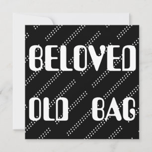 CARTE MOTS DE SAC ANCIEN TEXTE FUNNY