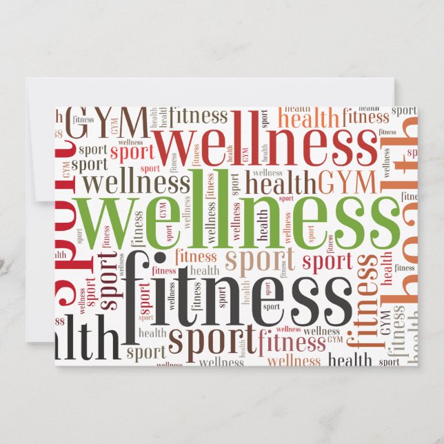 Carte Mots fitness (Devant)