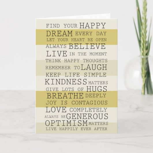 Carte Mots Inspirants (Devant)