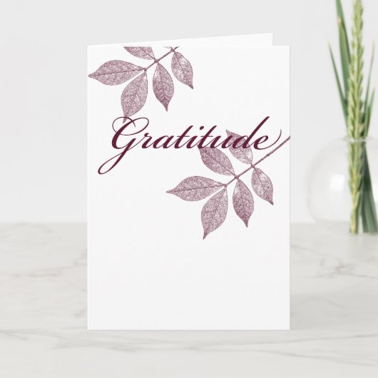 Carte Mots Inspirants Gratitude (Devant)