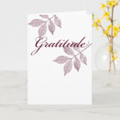 Carte Mots Inspirants Gratitude (Fleur jaune)