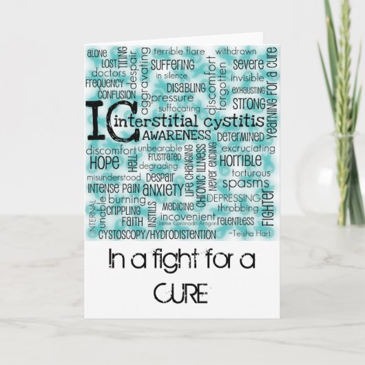 Carte Mots interstitiels de cystite (Devant)