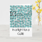 Carte Mots interstitiels de cystite (Fleur jaune)