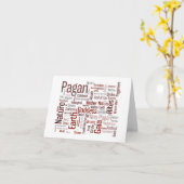 Carte Mots païens (Fleur jaune)