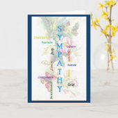 Carte Mots Sympathiques (Fleur jaune)