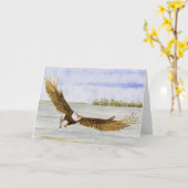 Carte 'Mouche Eagle Pêche-Chauve (Fleur jaune)