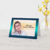 Carte Mouchoirs drôles (Fleur jaune)