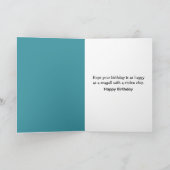 Carte Mouette d'anniversaire avec une chips (Intérieur)