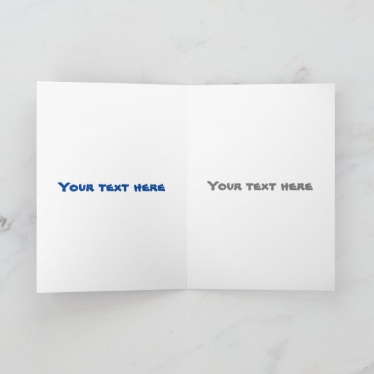 Carte Mouette drôle avec des frites (Intérieur)