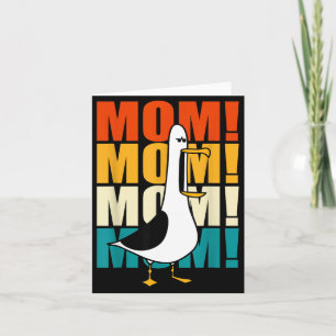Carte Mouette Rétro Vintage Vie de Maman Drôle Amateur d