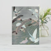 Carte Mouettes au-dessus des vagues océaniques par Louis (Debout devant)