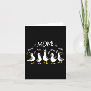 Carte Mouettes drôles Maman Fête des Mères Humour Maman