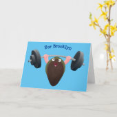 Carte Moule amusante travaillant sur l'illustration de d (Fleur jaune)