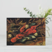 Carte Moules et crevettes par Vincent van Gogh Invitatio (Debout devant)