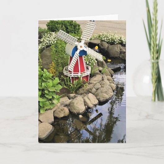 Carte Moulin à vent Jardin Décor (Devant)