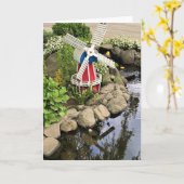 Carte Moulin à vent Jardin Décor (Fleur jaune)