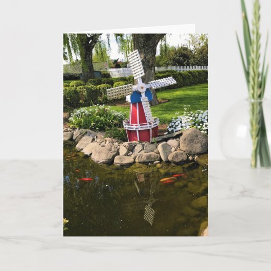 Carte Moulin à vent Jardin Décor (Devant)