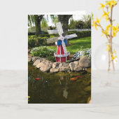 Carte Moulin à vent Jardin Décor (Fleur jaune)