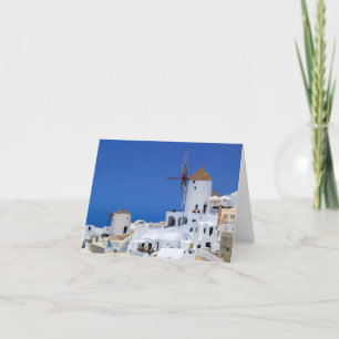 Carte Moulin à vin en Oia, Santorin, Grèce