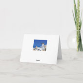 Carte Moulin à vin en Oia, Santorin, Grèce (Dos)