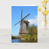 Carte moulin néerlandais (Fleur jaune)