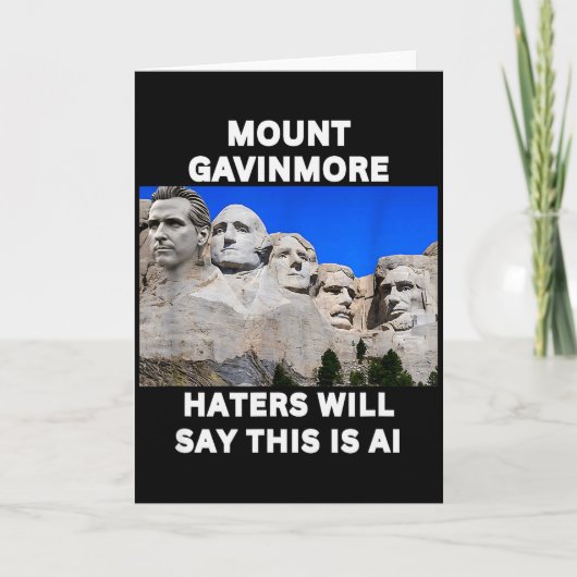 Carte Mount Gavinmore Funny Gavin Newsom Trolling Trump (Devant)