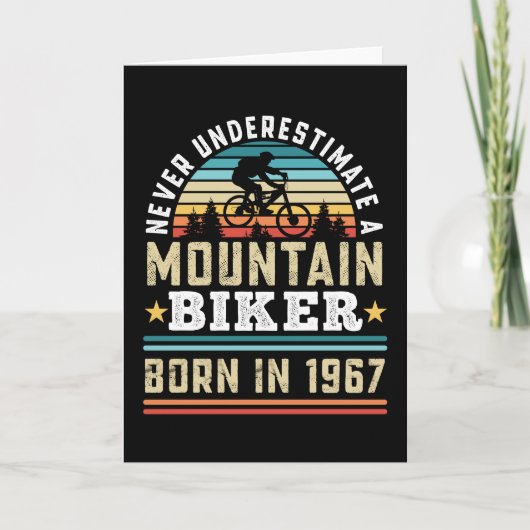 Carte Mountain Biker soutenu 1967 60e anniversaire Cadea (Devant)