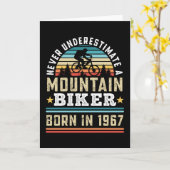 Carte Mountain Biker soutenu 1967 60e anniversaire Cadea (Fleur jaune)