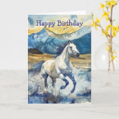 Carte Mountain Horse (Fleur jaune)