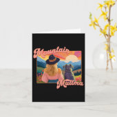 Carte Mountain Muttma Boho Chien Randonnée Sentier Campi (Fleur jaune)