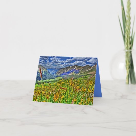 Carte Mountain scenery notecard (Devant)