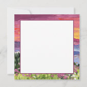 Carte Mountain Sunrise avec Fleurs sauvages (Dos)