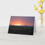 Carte Mountain Sunset 3 (Fleur jaune)